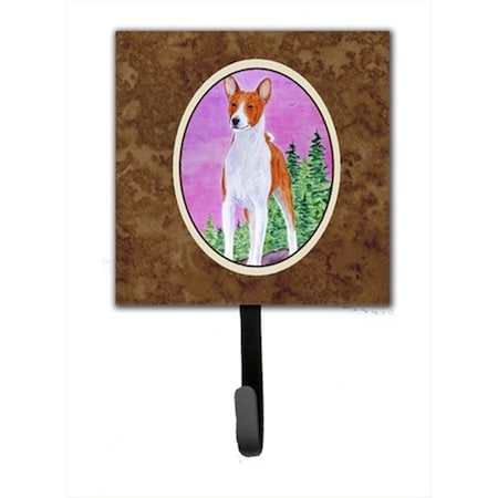 Jensendistributionservices 4.25 x 6 in. Basenji Leash Or Key Hook MI1719240